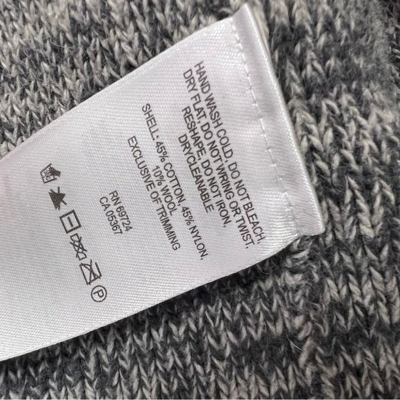 Columbia cardigan knitted heathered grey flowy with pockets warm cozy - Picture 8 of 8